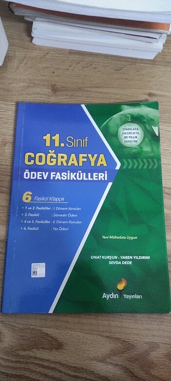 Aydın yayınları 11. Sınıf coğrafya ödev fasikulleri