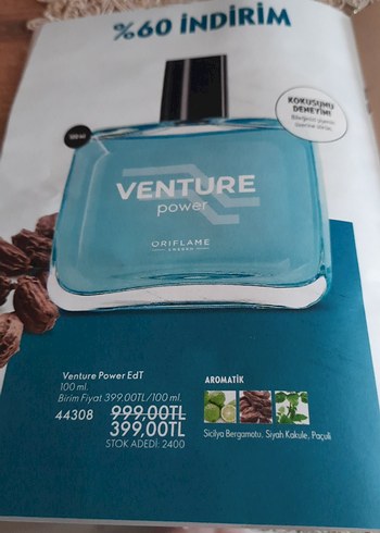 Oriflame Venture Power Erkek Parfümü 100 ml