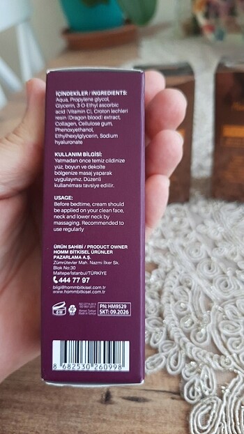 Homm bitkisel collagen maskeler - Görsel 3