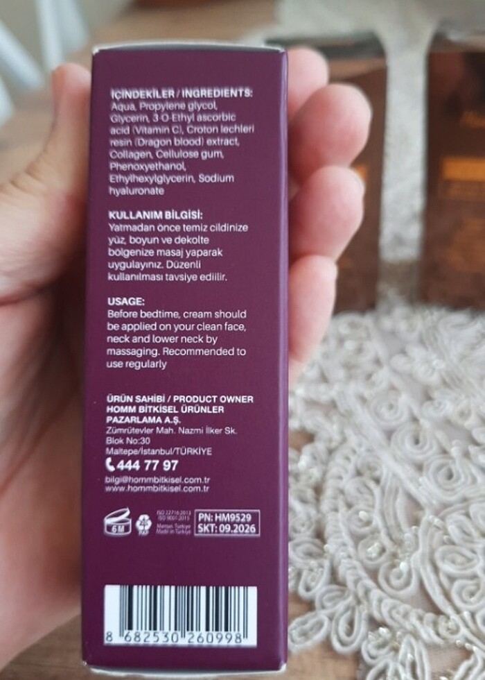 Homm bitkisel collagen maskeler - Görsel 3