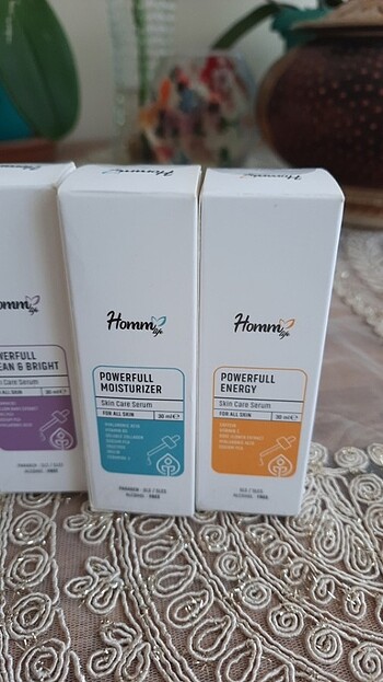  Beden Homm bitkisel cilt bakım serumları