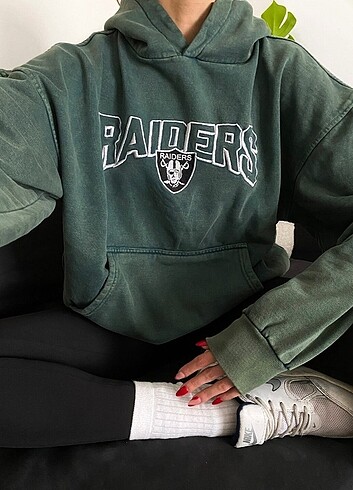 Raiders Kadın Erkek Unisex Oversize Hoodie Sweat