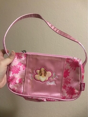 Orjinal Barbie Lisanslı Kol çantası saten