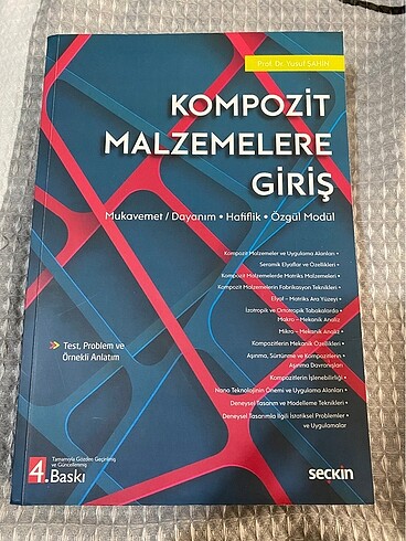 Kompozit Malzemelere Giriş Yusuf Şahin