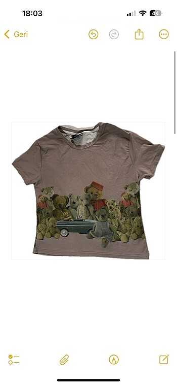 ayıcıklı pembe tshirt - baby tee