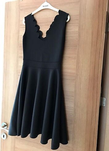 Zara Kadin siyah şık elbise 