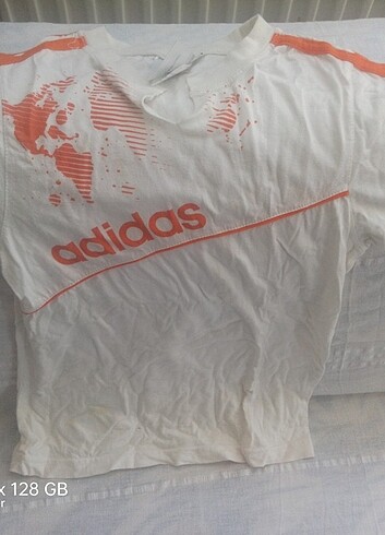 10 Yaş Beden turuncu Renk 2 adet tshirt tek fiyat