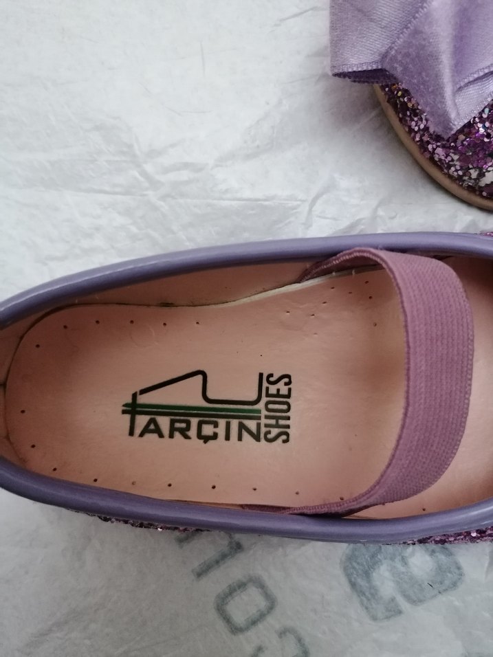 Kız Çocuk Mor Simli Babet - Görsel 2