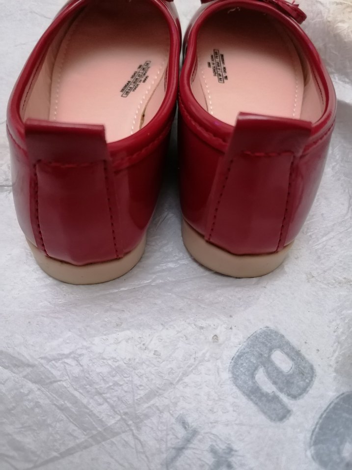 Kız Çocuk Kırmızı Fiyonklu Babet - Görsel 5