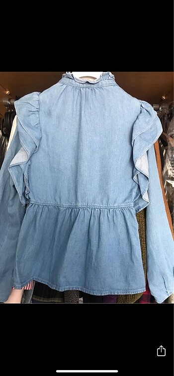 xs Beden Zara jean gömlek