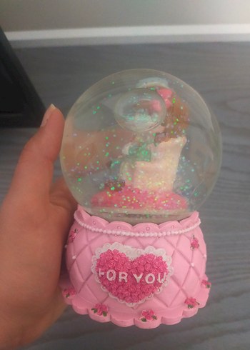 sıfır büyük boy müzikli kar küresi - Görsel 3