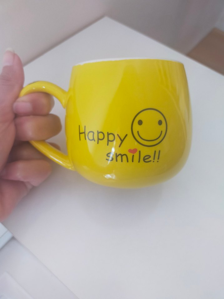 sıfır gülen yüz kupa fincan - Görsel 2