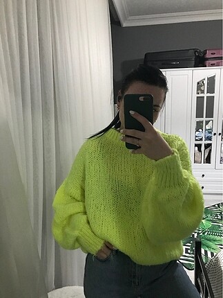 Neon Sarı Kazak