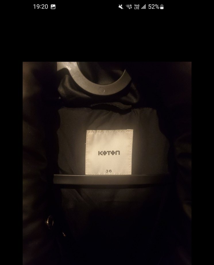 Deri Görünümlü Şişme Mont - Görsel 2