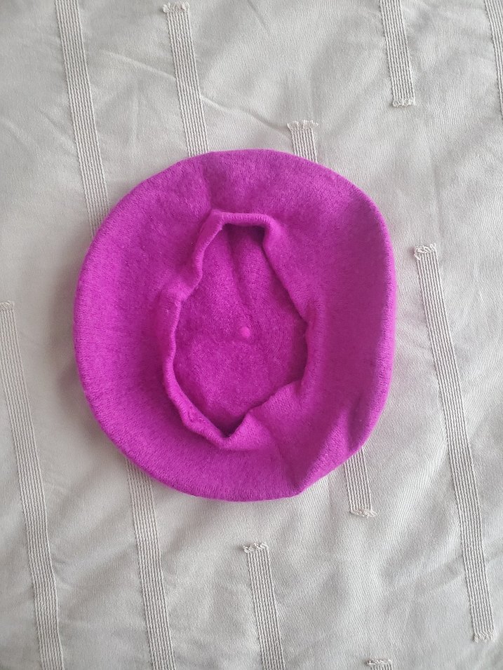 Fuşya Kadın Ressam Bere - Görsel 3