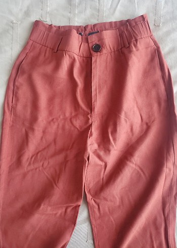 Kadın Camel Renkli Bol Kesim Cigarette Pantolon - Görsel 3