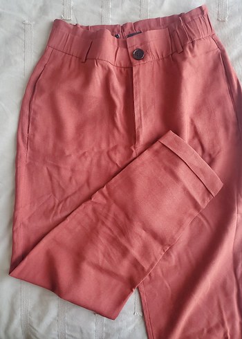 Kadın Camel Renkli Bol Kesim Cigarette Pantolon - Görsel 4