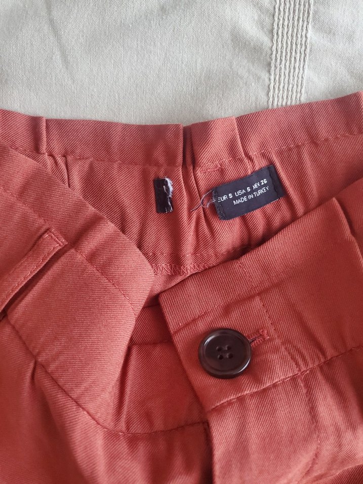 Kadın Camel Renkli Bol Kesim Cigarette Pantolon - Görsel 2