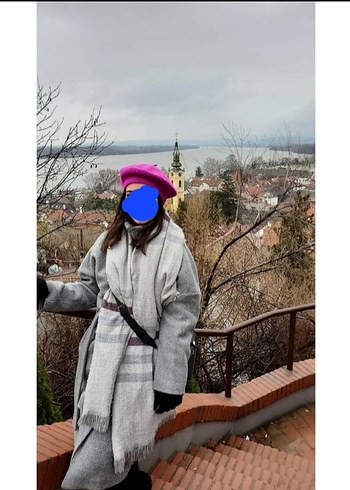 Diğer Gri Uzun Kaşe Kaban