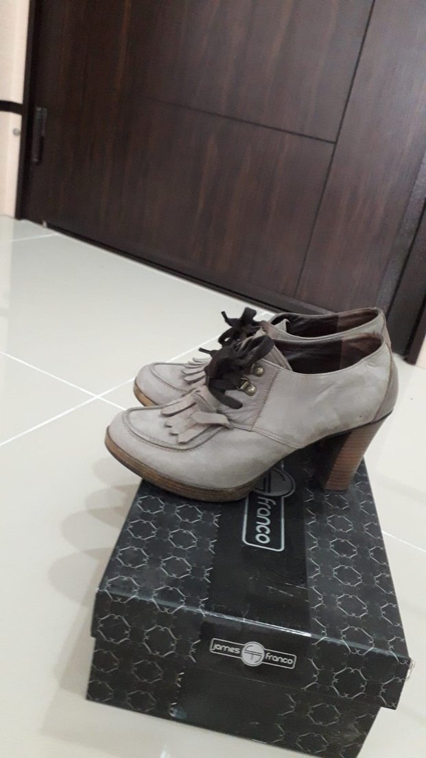 Gri Platform Topuklu Kadın Günlük Ayakkabı - Görsel 2