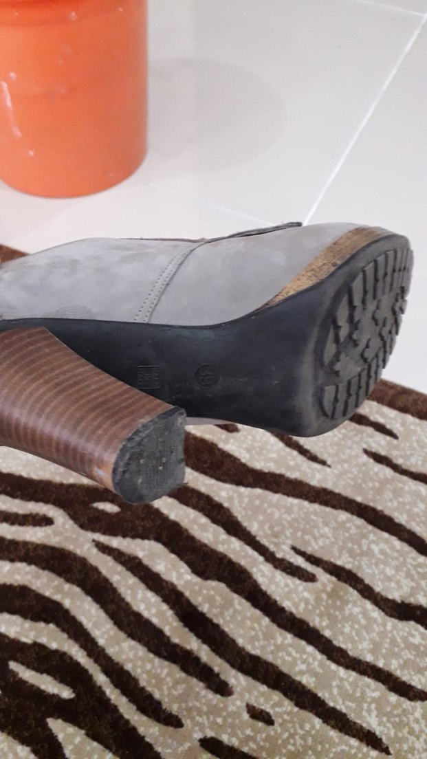 Gri Platform Topuklu Kadın Günlük Ayakkabı - Görsel 4