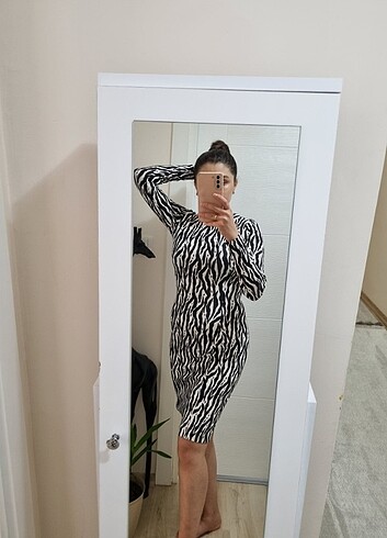 Diğer Zebra desenli elbise 
