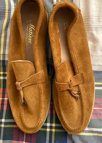 Kahverengi Süet Tokalı Kadın Loafer