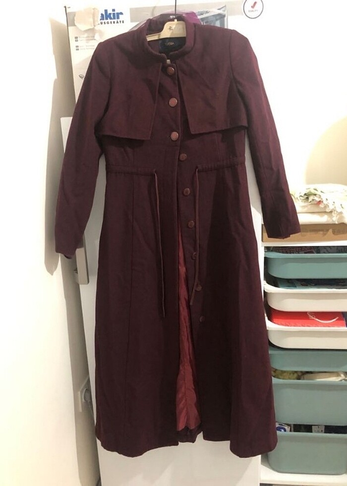 Uzun kadın kaban mont - Görsel 2