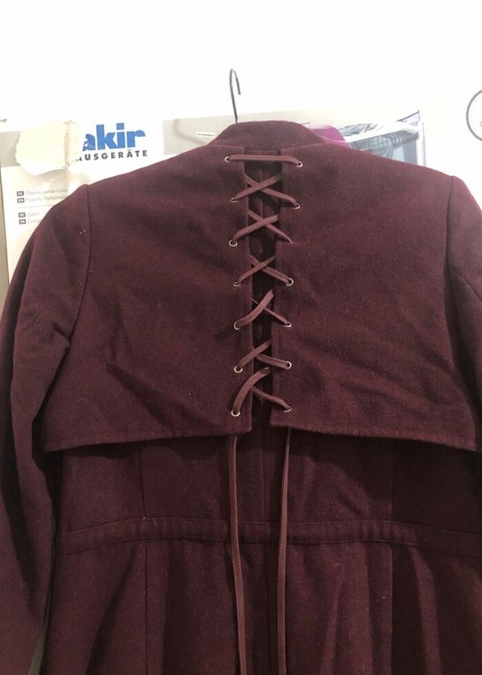 Uzun kadın kaban mont - Görsel 4