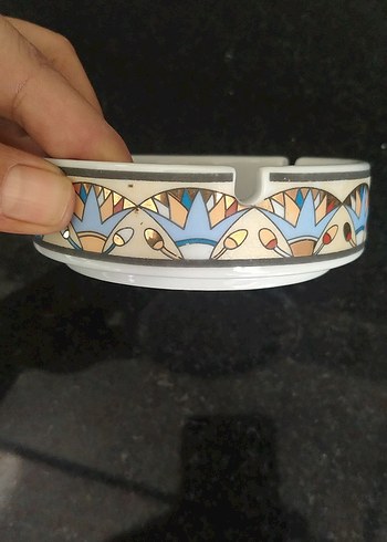 Beyaz Queen Nefertiti Temalı Küllük - Görsel 2