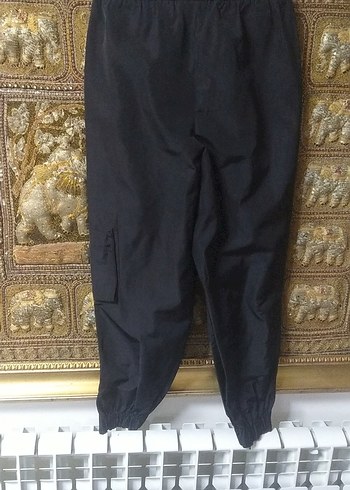 Siyah Kadın Bol Kesim Denim Pantolon - Görsel 6