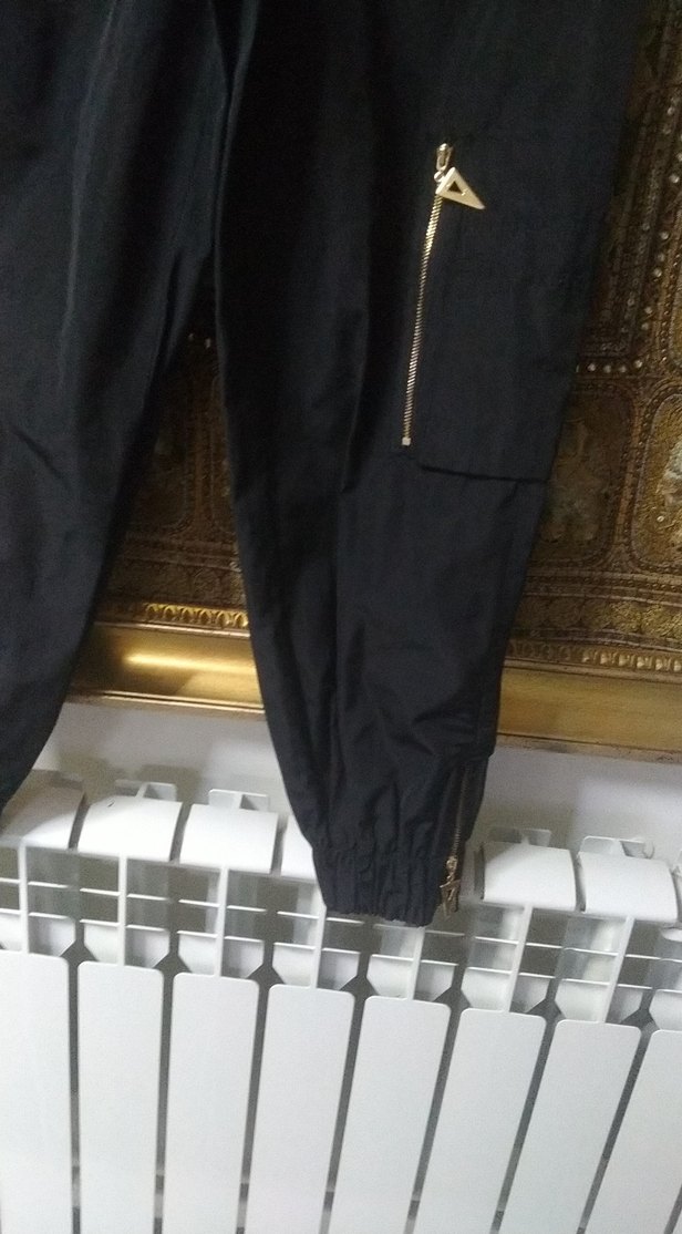 Siyah Kadın Bol Kesim Denim Pantolon - Görsel 3