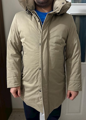 Lufian donald kaz tüyü bej erkek mont - Görsel 3