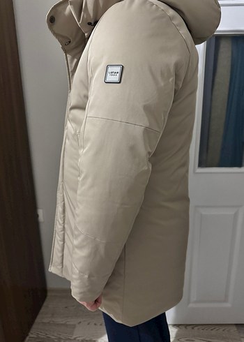 Lufian donald kaz tüyü bej erkek mont - Görsel 4