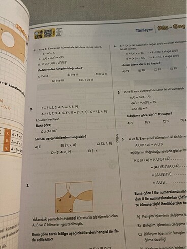 Beden Tonguç Matematik kitabı