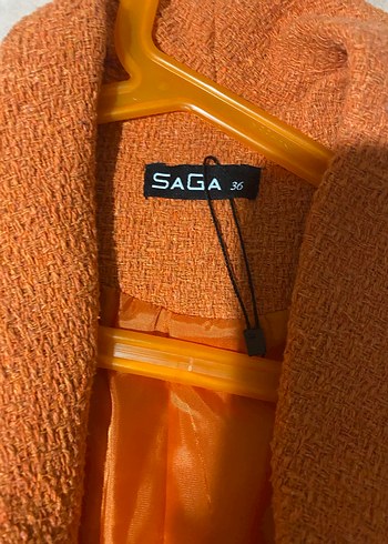 Düğmeli Kahverengi Midi Kadın Kaban - Görsel 4