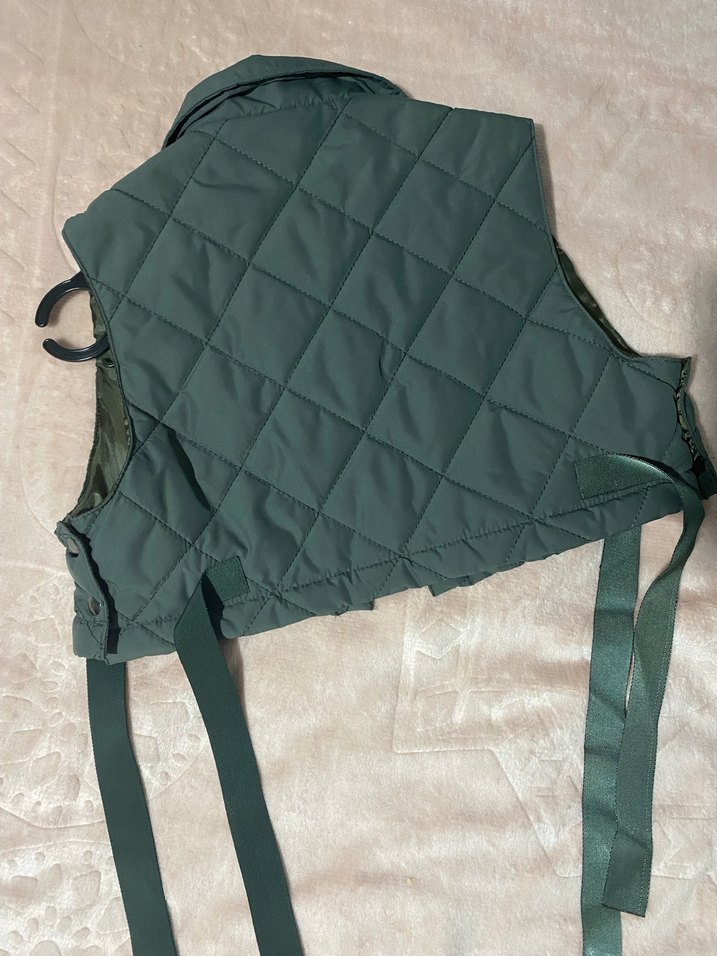 Kemerli Kısa Gri Kadın Yelek - Görsel 2