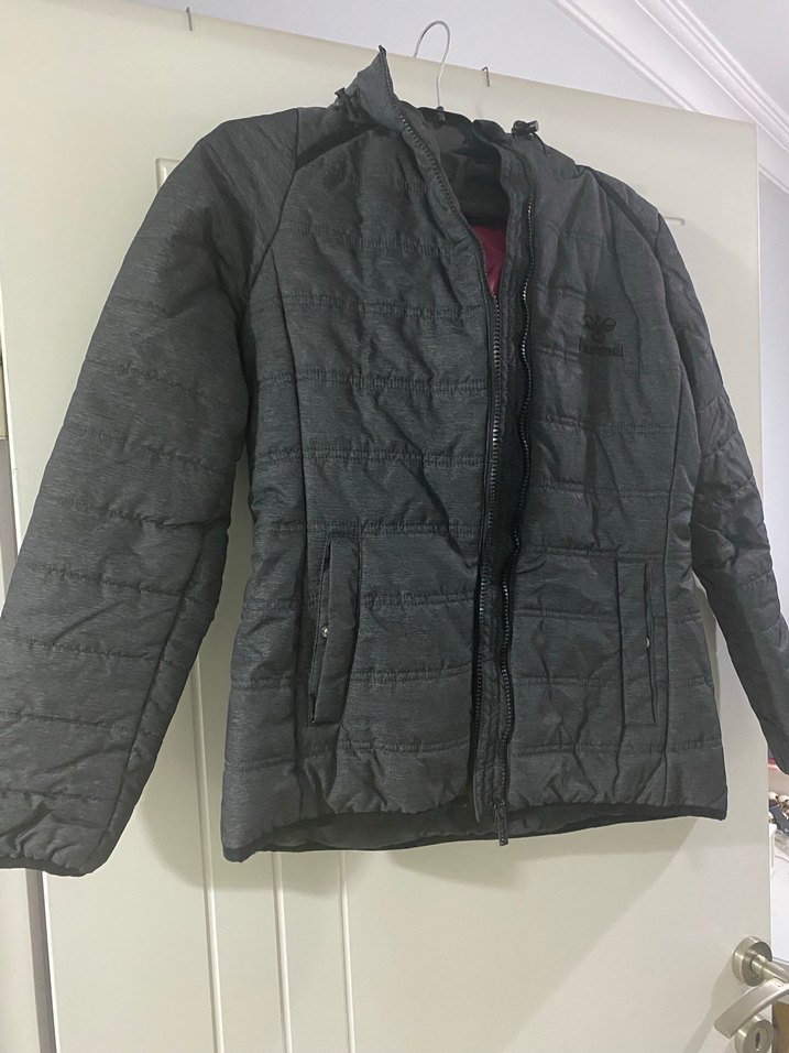 Gri Fermuarlı Kadın Ceket - Görsel 3