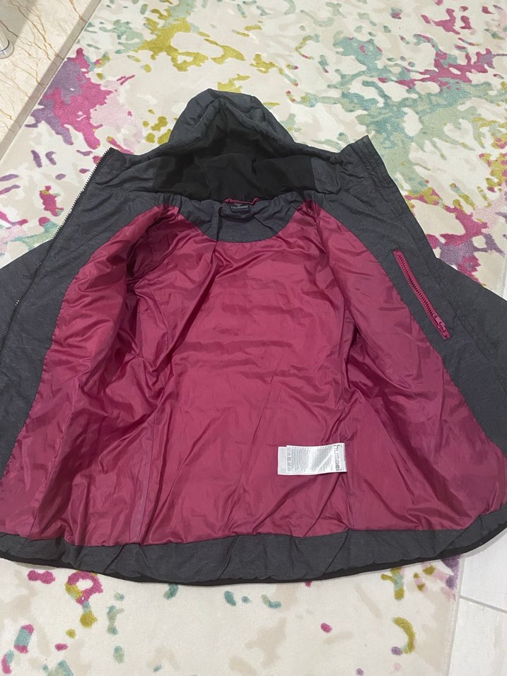 Gri Fermuarlı Kadın Ceket - Görsel 2