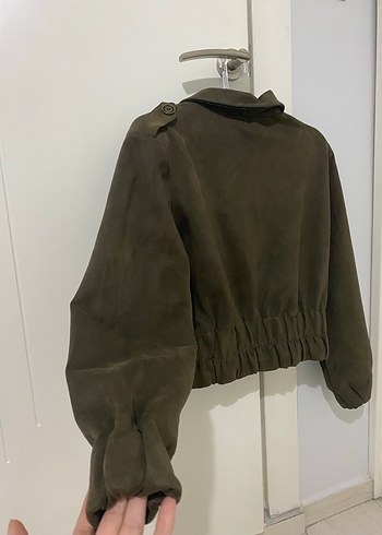 Düğmeli Süet Kadın Ceket - Görsel 2