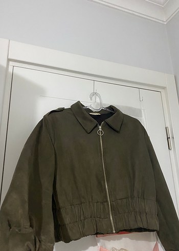 Düğmeli Süet Kadın Ceket - Görsel 4