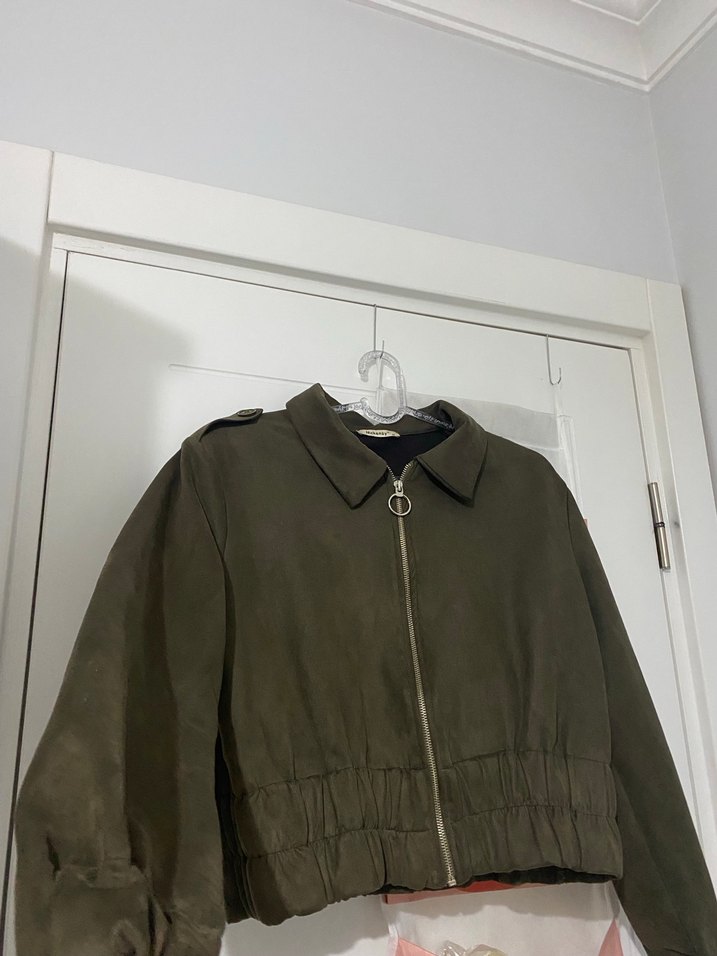 Düğmeli Süet Kadın Ceket - Görsel 4