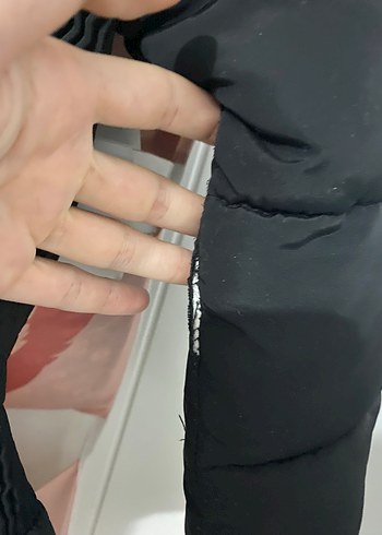 Siyah Kürklü Kadın Kışlık Mont - Görsel 4