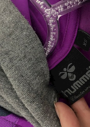 Mor Fermuarlı Dar Kesim Kadın Spor Ceket - Görsel 4