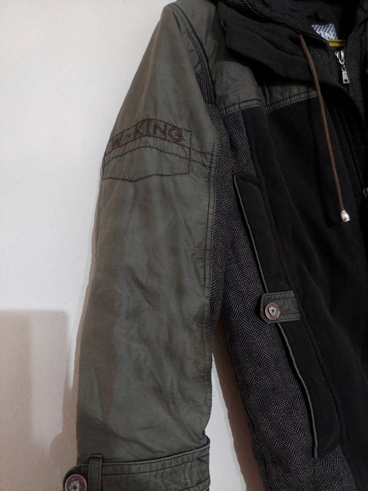 Haki Kapüşonlu Erkek Çocuk Mont - Görsel 4