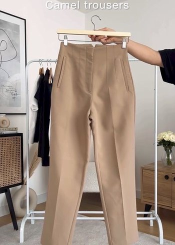 s Beden camel Renk Zara Viral Pantolon