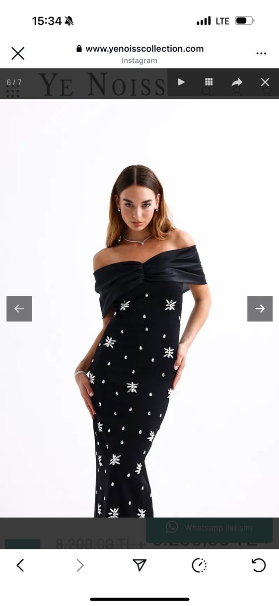 Uzun Siyah Elbise - Görsel 2