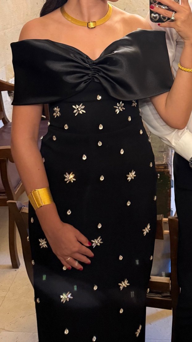 Uzun Siyah Elbise - Görsel 4