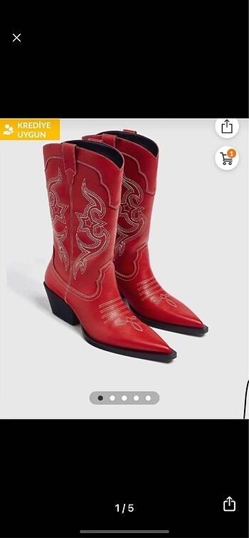 Kırmızı Kovboy Çizme