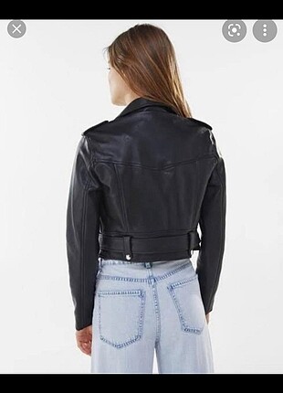Bershka deri ceket xs